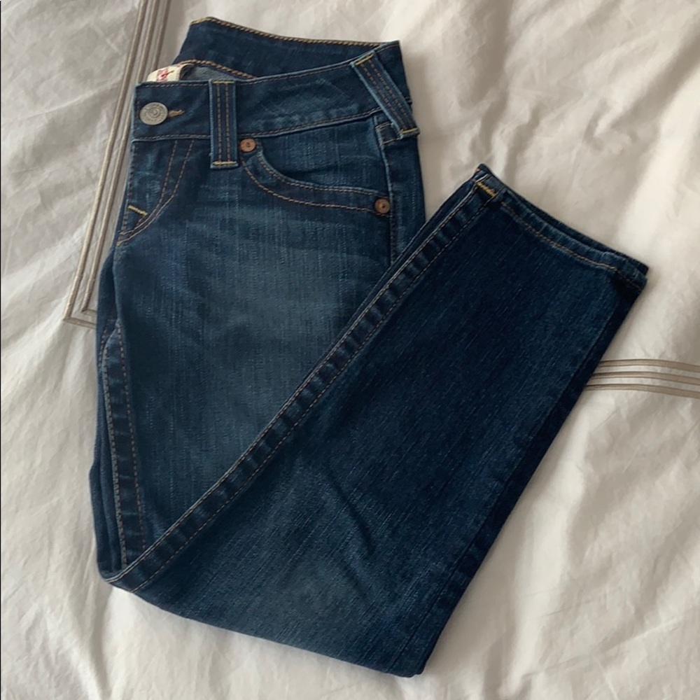 True Religion cropped jeans